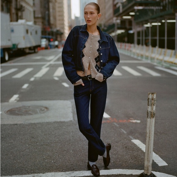 Reformation Denim - Reformation Greer Midrise Straight Jean in Ondine